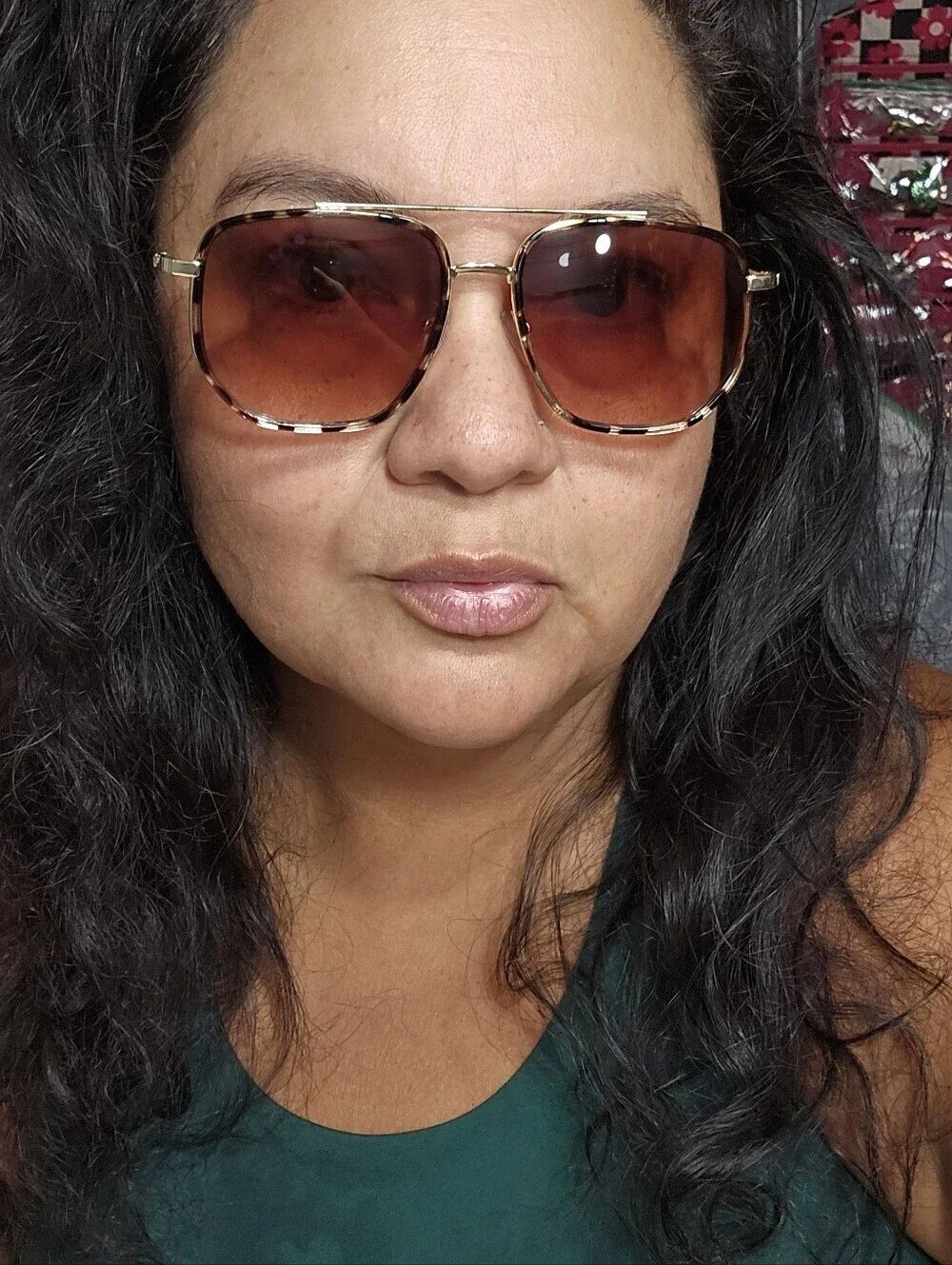Retro Aviator Sunglasses for Women Men Vintage Classic Square Metal Fram